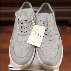 Clae Gray Sneakers Breathable Minimalist Design
